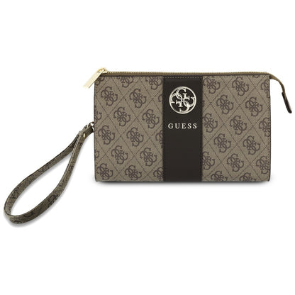 Univerzalna torbica za telefon, Guess, 4G Round Classic Logo Stripe, braon