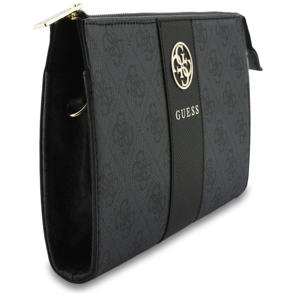 Univerzalna torbica za telefon, Guess, 4G Round Classic Logo Stripe, crna
