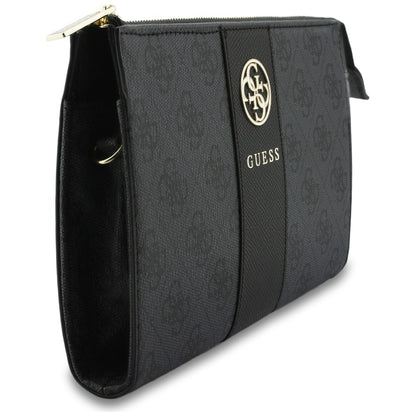 Univerzalna torbica za telefon, Guess, 4G Round Classic Logo Stripe, crna