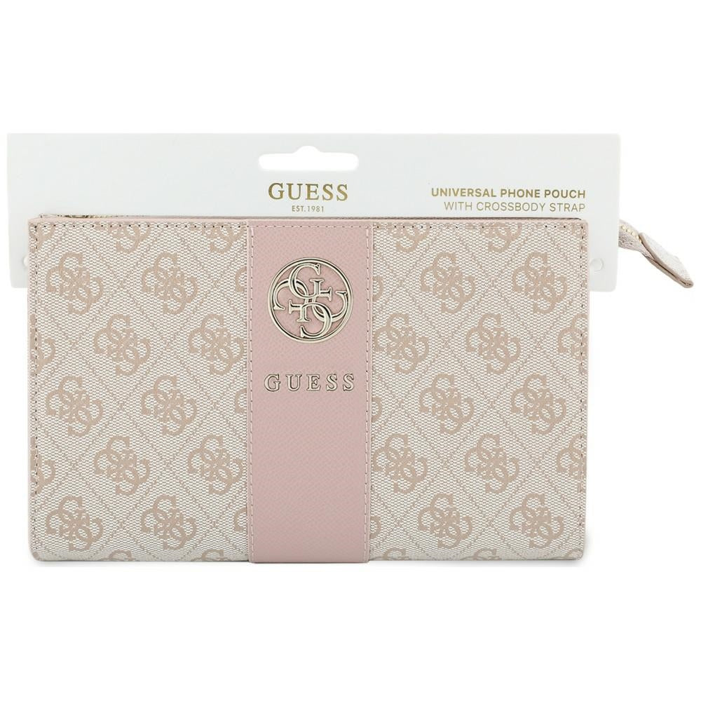 Univerzalna torbica za telefon, Guess, 4G Round Classic Logo Stripe, roze boje