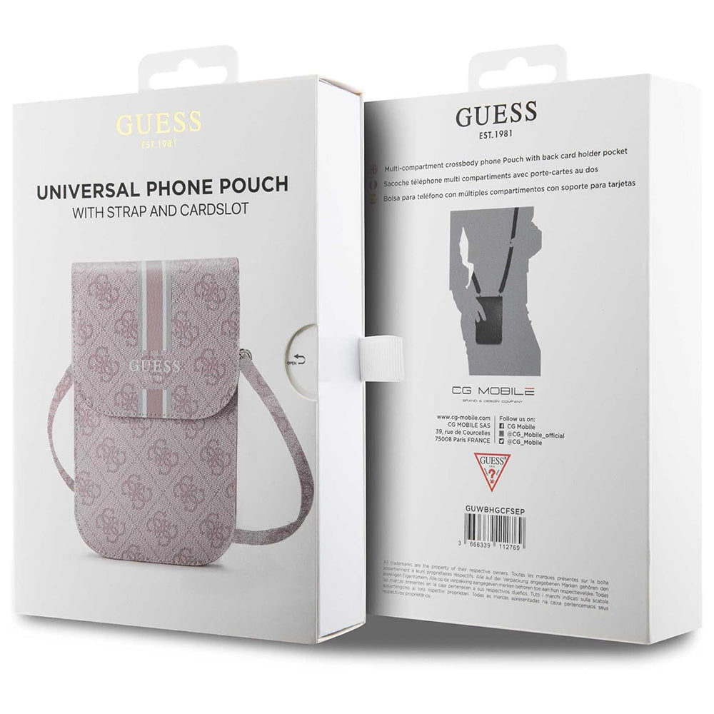 Univerzalna Torba za Telefon, Guess, 4G Pruge, Roze