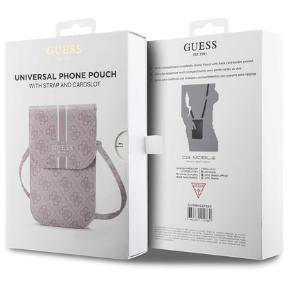 Univerzalna Torba za Telefon, Guess, 4G Pruge, Roze