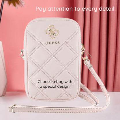 Torba Univerzalna za Telefon, Guess, Quilted 4G, Crna