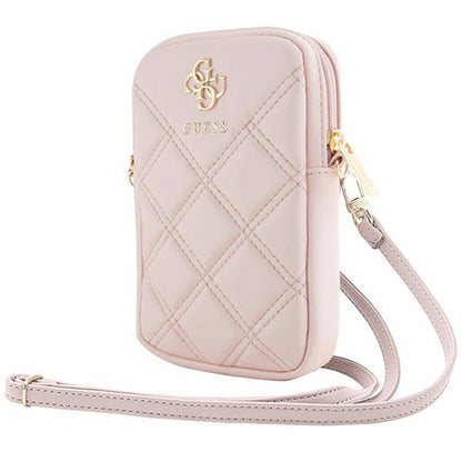 Univerzalna torba za telefon, Guess, Quilted 4G, Roze