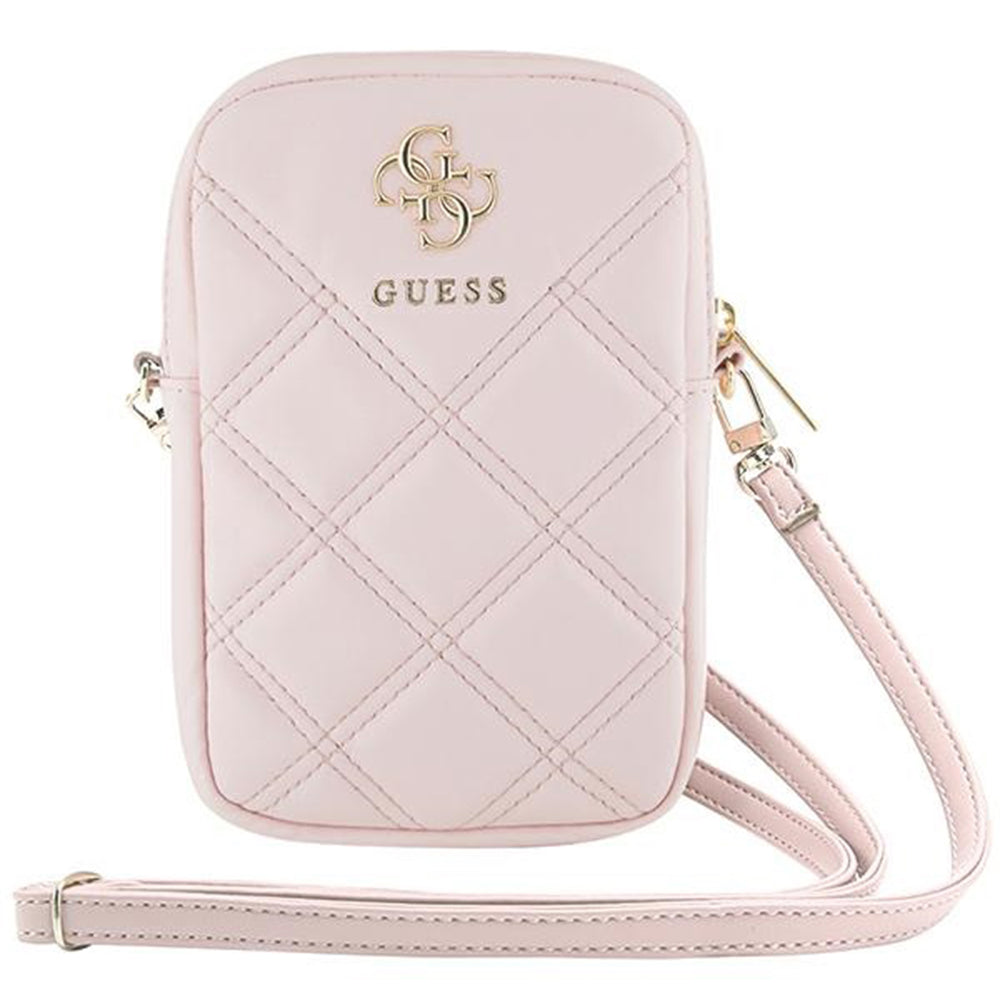Univerzalna torba za telefon, Guess, Quilted 4G, Roze
