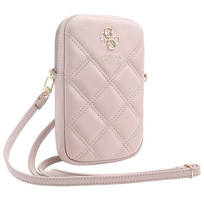 Univerzalna torba za telefon, Guess, Quilted 4G, Roze