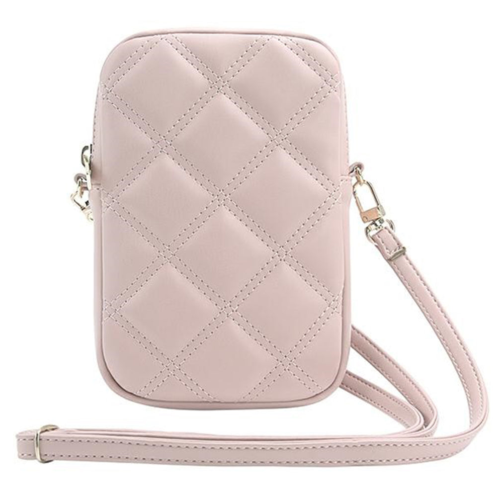 Univerzalna torba za telefon, Guess, Quilted 4G, Roze