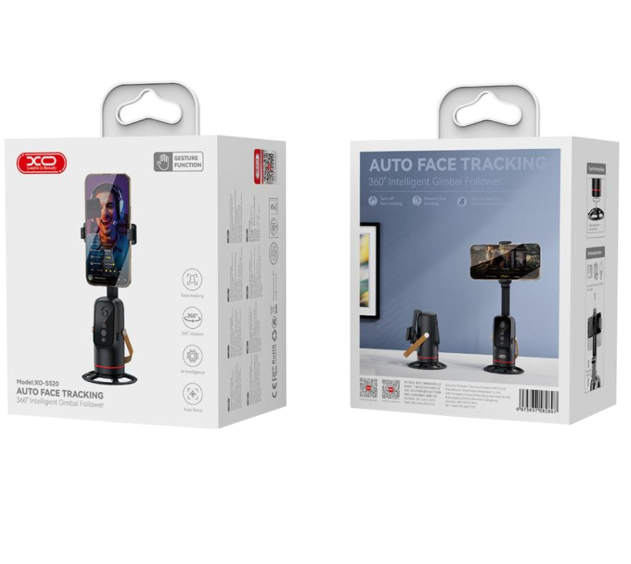 Podrška XO Design SS20 Face Tracking 360, Univerzalna, Crna