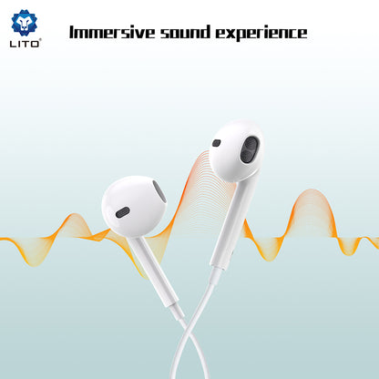 Handsfree 3.5m Lito LF01A, Beli