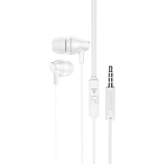 Handsfree 3.5mm Borofone BM61 Wanderer, Bijeli
