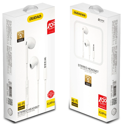 Handsfree 3.5mm Dudao X14Pro, Bela