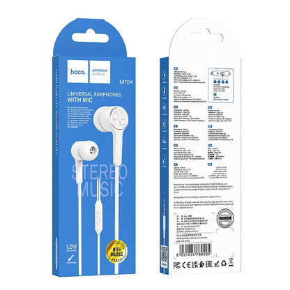 Handsfree 3.5mm HOCO M104, Beli