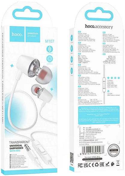 Handsfree 3.5mm HOCO M107, Beli