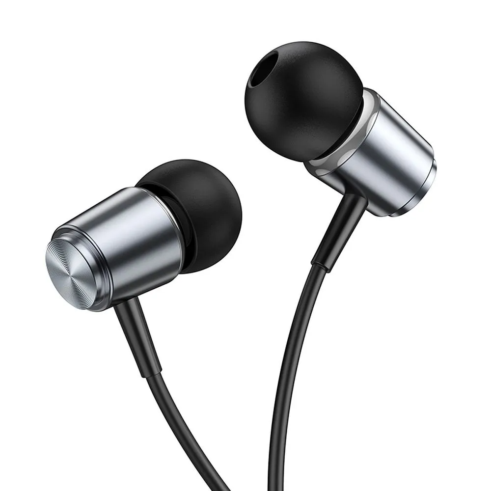 Handsfree 3.5mm HOCO M108, Sivi