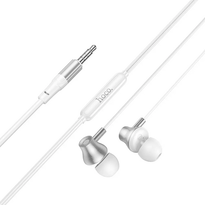 Handsfree 3.5mm HOCO M119, Srebrna