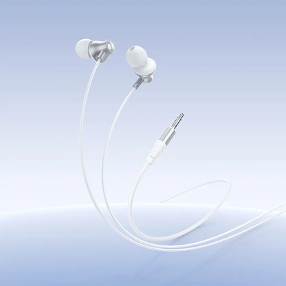Handsfree 3.5mm HOCO M119, Srebrna