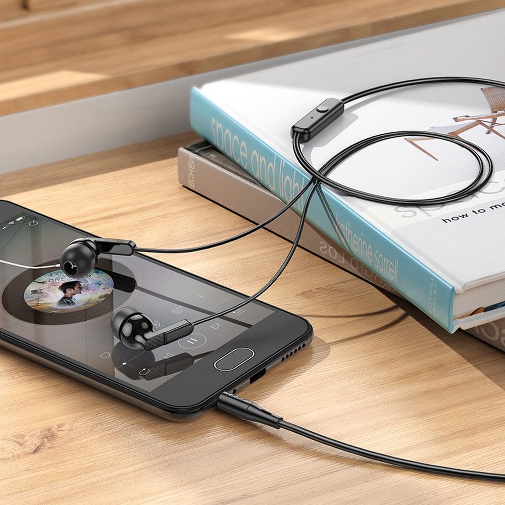 Handsfree 3.5mm HOCO M121, Crna