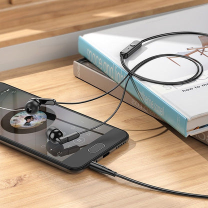 Handsfree 3.5mm HOCO M121, Crna