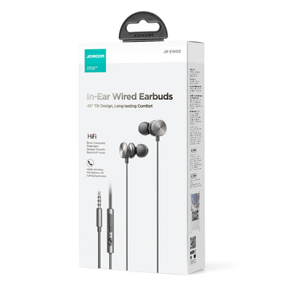 Handsfree 3.5mm Joyroom JR-EW03, Siva