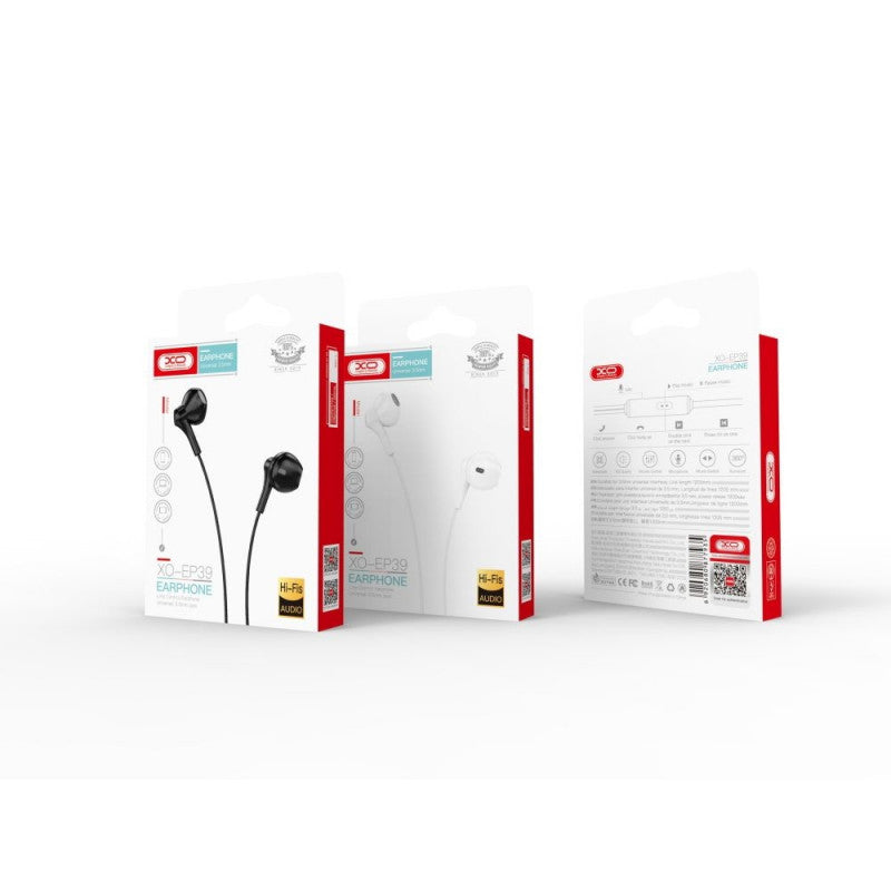 Handsfree 3.5mm XO Design EP39, Crni