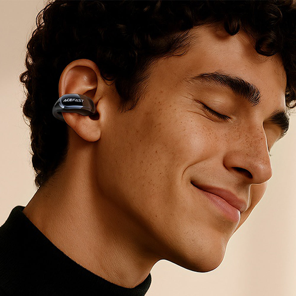 Handsfree Bluetooth Acefast Aceclip Pro, TWS, Crna