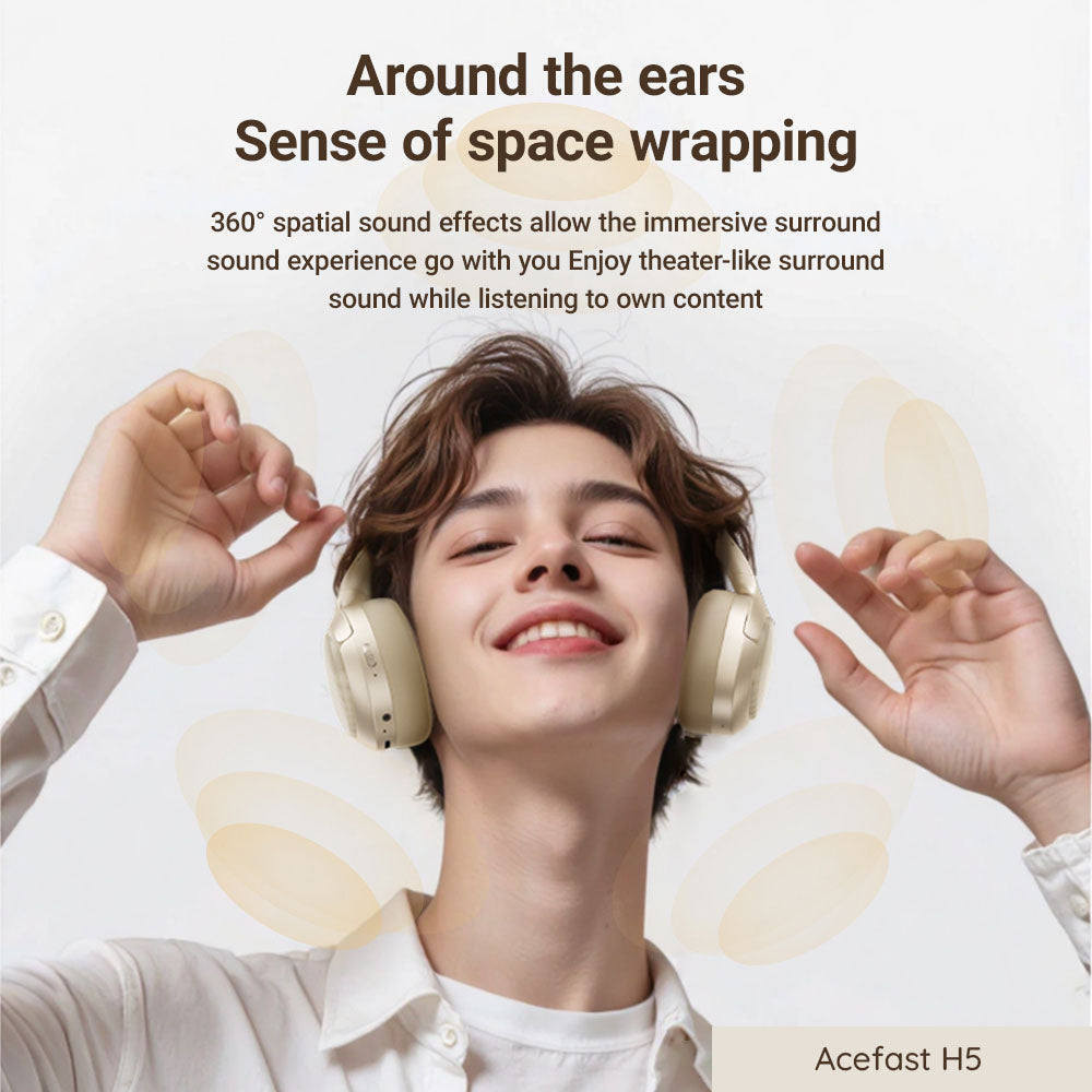 Handsfree Bluetooth Acefast H5, A2DP, ANC, Beli
