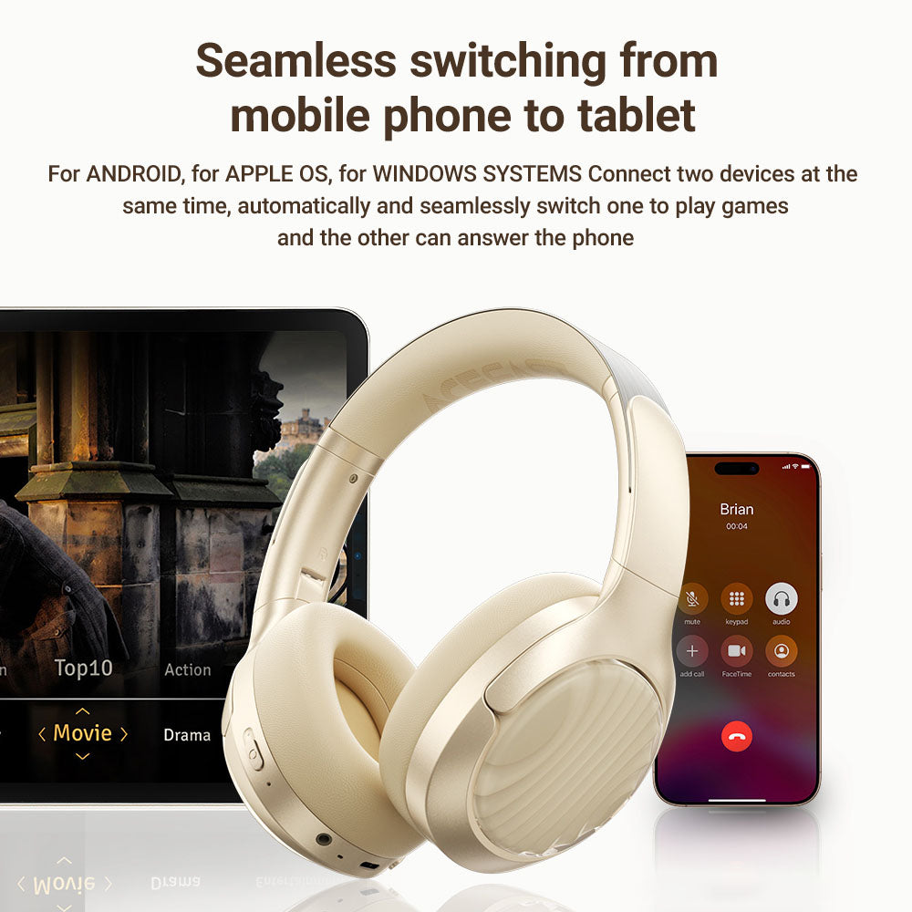Handsfree Bluetooth Acefast H5, A2DP, ANC, Beli