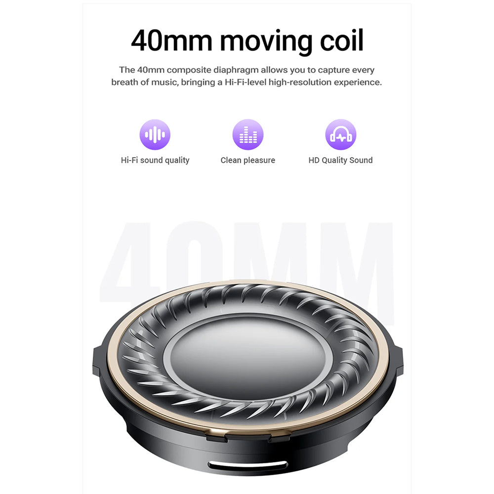 Handsfree Bluetooth Acefast H8, A2DP, ANC, Srebrni