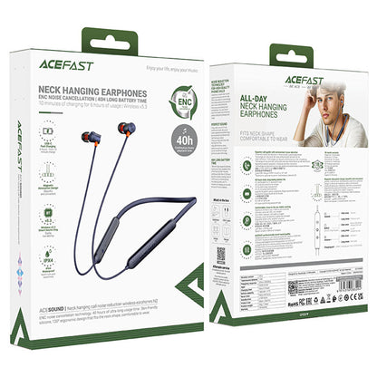 Handsfree Bluetooth Acefast N2, A2DP, Crni