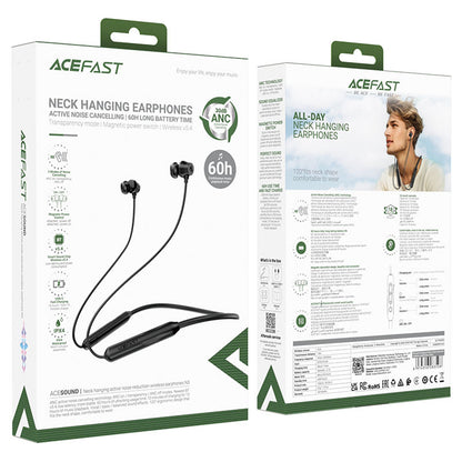 Handsfree Bluetooth Acefast N3, A2DP, Crni