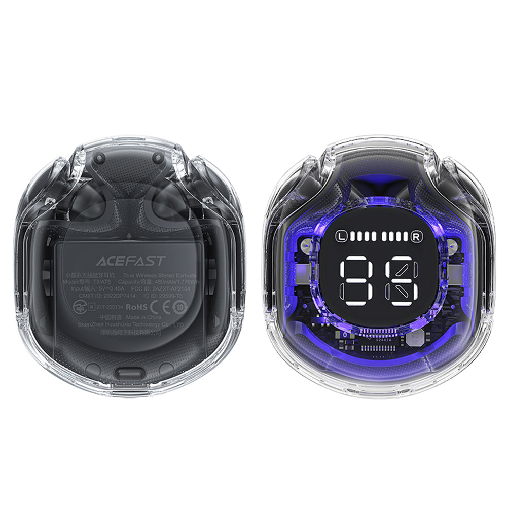 Handsfree Bluetooth Acefast T8, TWS, Crni