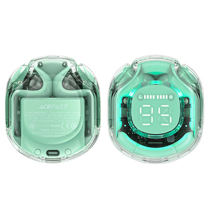 Handsfree Bluetooth Acefast T8, TWS, Zelene