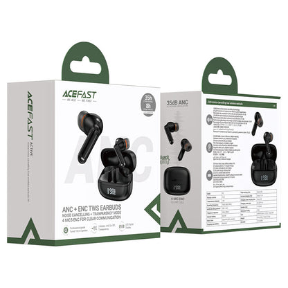 Handsfree Bluetooth Acefast W1, TWS, Crni