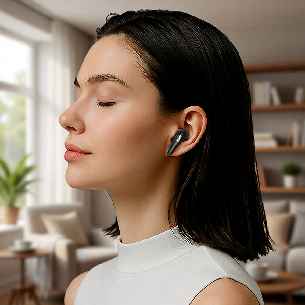 Handsfree Bluetooth Acefast W3, TWS, ANC, Crni