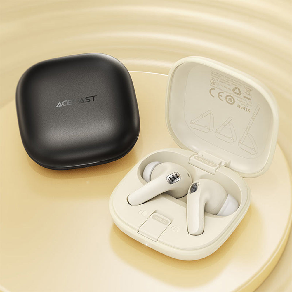 Handsfree Bluetooth Acefast W4, TWS, Bež