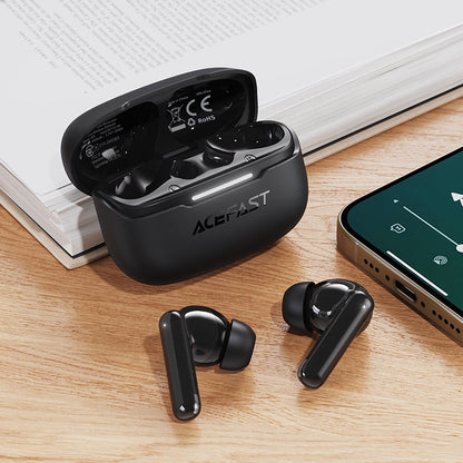 Handsfree Bluetooth Acefast W5, TWS, ANC, Crni