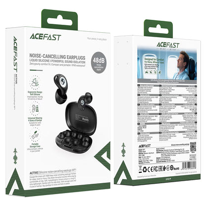 Handsfree Bluetooth Acefast WP1, TWS, ANC, Crna