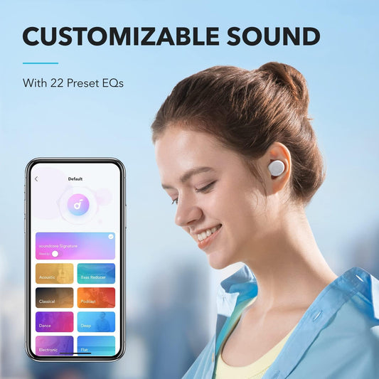 Handsfree Bluetooth Anker SoundCore A25i, TWS, Bela A3948G21