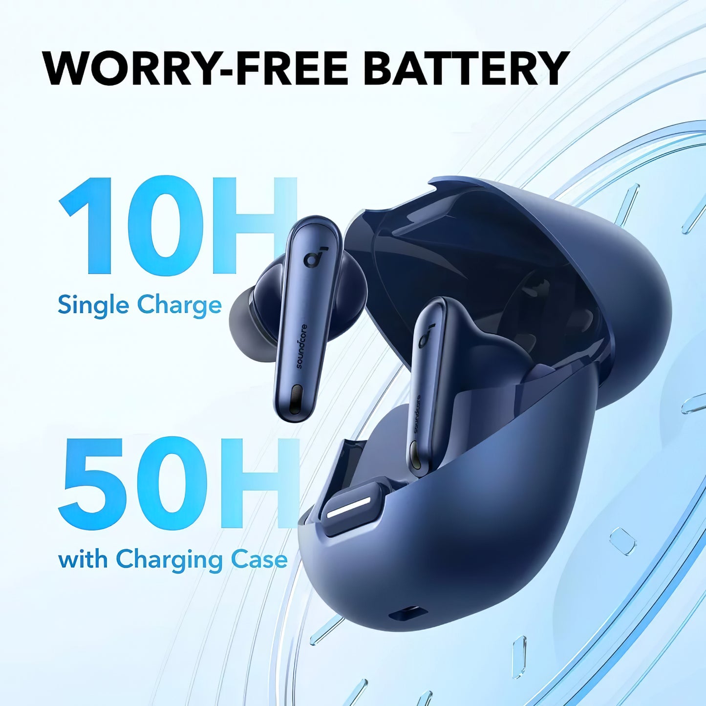 Bluetooth Handsfree Anker SoundCore Liberty 4 NC, TWS, ANC, MultiPoint, Blue A3947G31 