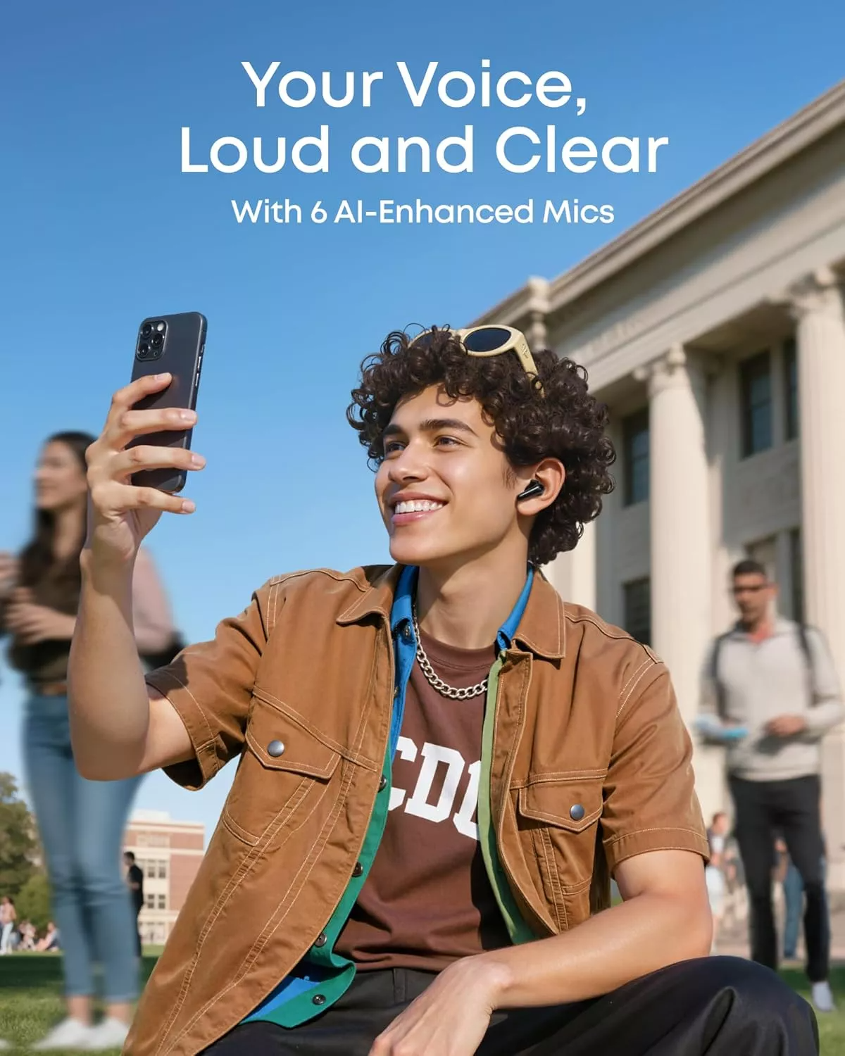 Handsfree Bluetooth Anker Soundcore R60i, TWS, ANC, Crni D1202G11