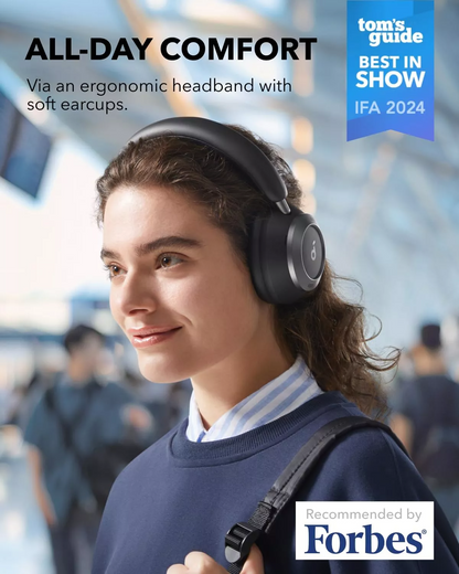 Handsfree Bluetooth Anker Soundcore Space One Pro, A2DP, ANC, Crni A3062G11
