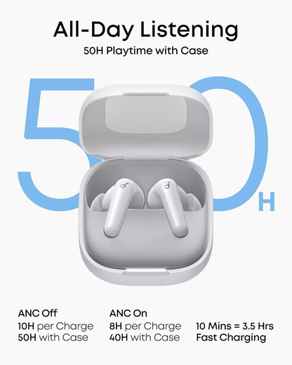 Handsfree Bluetooth Anker SoundCore R60i, TWS, ANC, Bela D1202G21