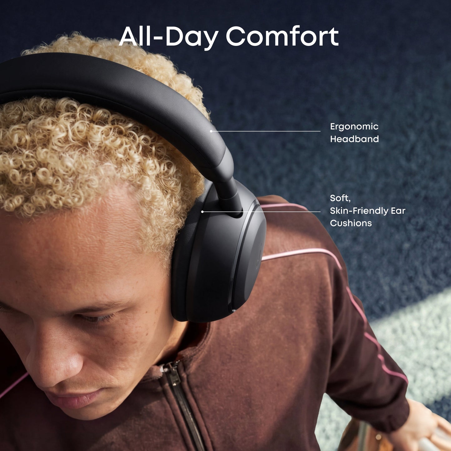 Handsfree Bluetooth Anker SoundCore Space 2, A2DP, ANC, Crna D1402G11
