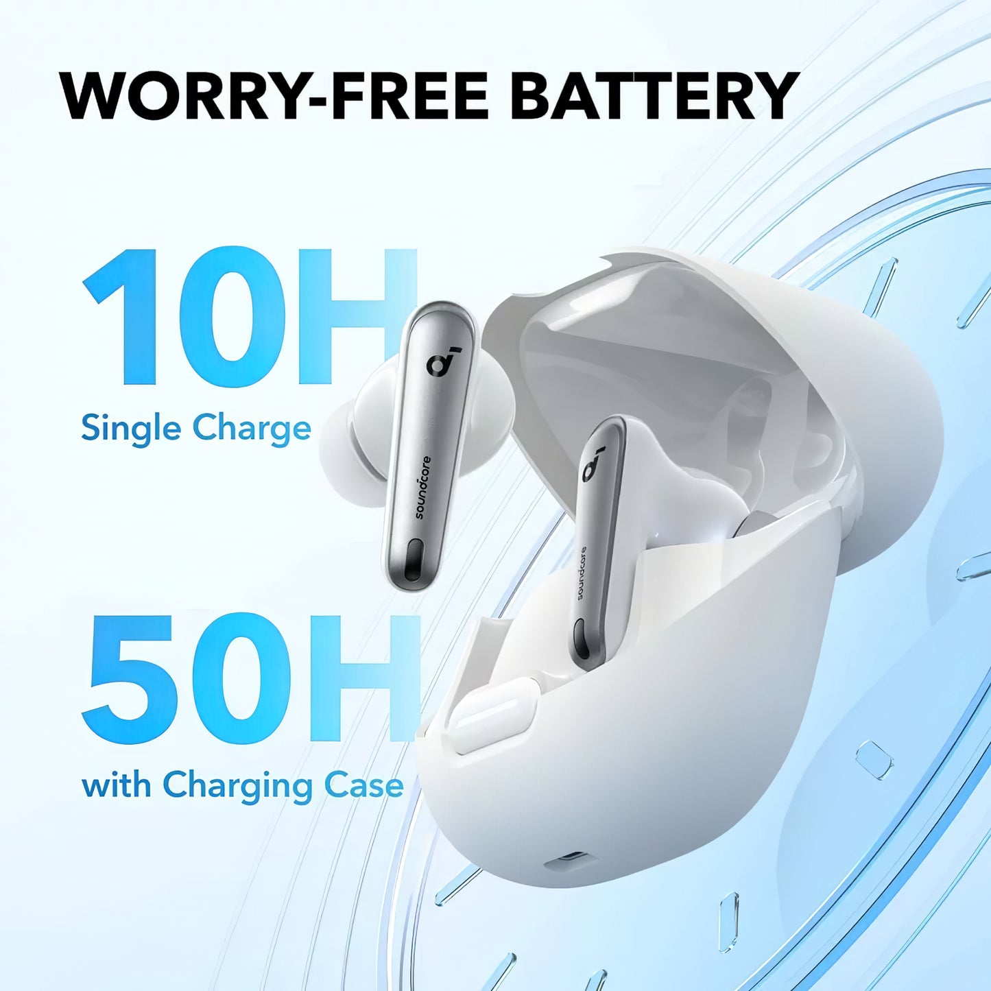 Bluetooth Handsfree Anker SoundCore Liberty 4 NC, TWS, ANC, MultiPoint, White A3947G21 
