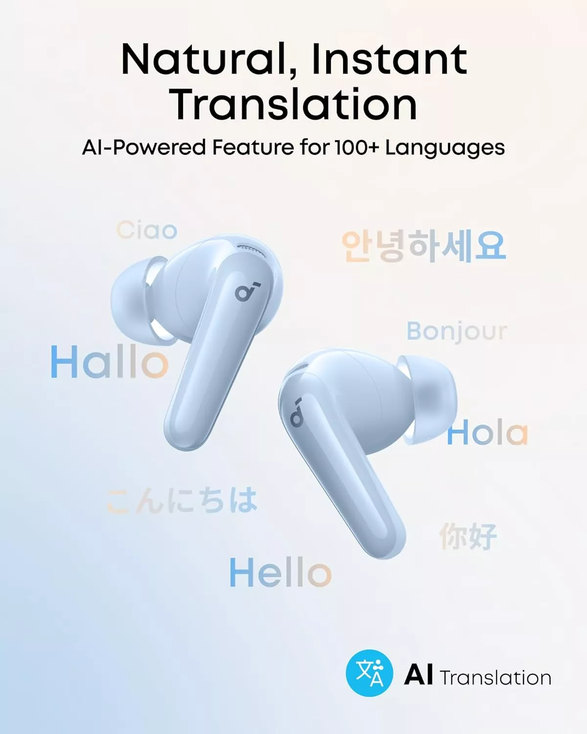 Handsfree Bluetooth Anker SoundCore R60i, TWS, ANC, Plava D1202G31