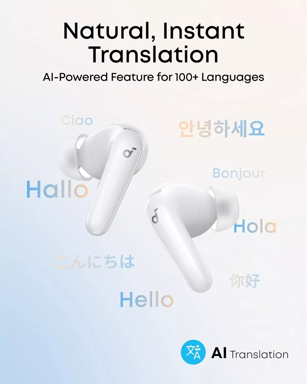 Handsfree Bluetooth Anker SoundCore R60i, TWS, ANC, Bela D1202G21