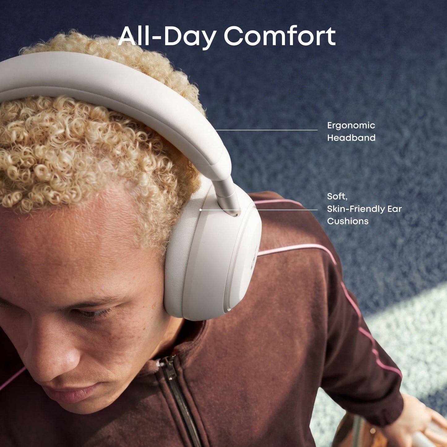 Handsfree Bluetooth Anker SoundCore Space 2, A2DP, ANC, Bela D1402G21