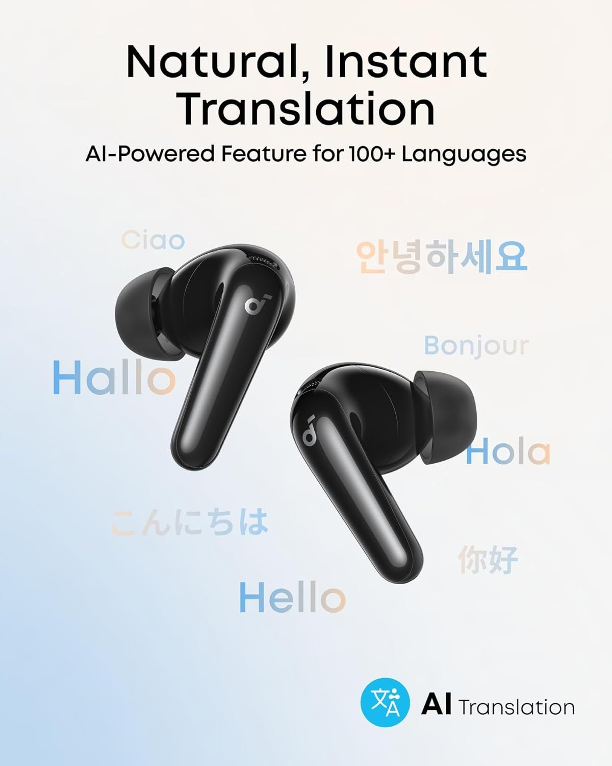 Handsfree Bluetooth Anker SoundCore R60i, TWS, ANC, Crna D1202G11