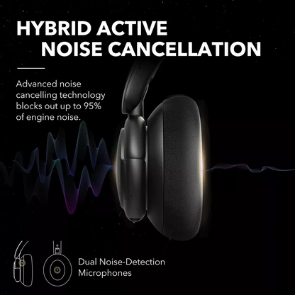 Handsfree Bluetooth Anker SoundCore Q30, A2DP, ANC, Crna A3028313