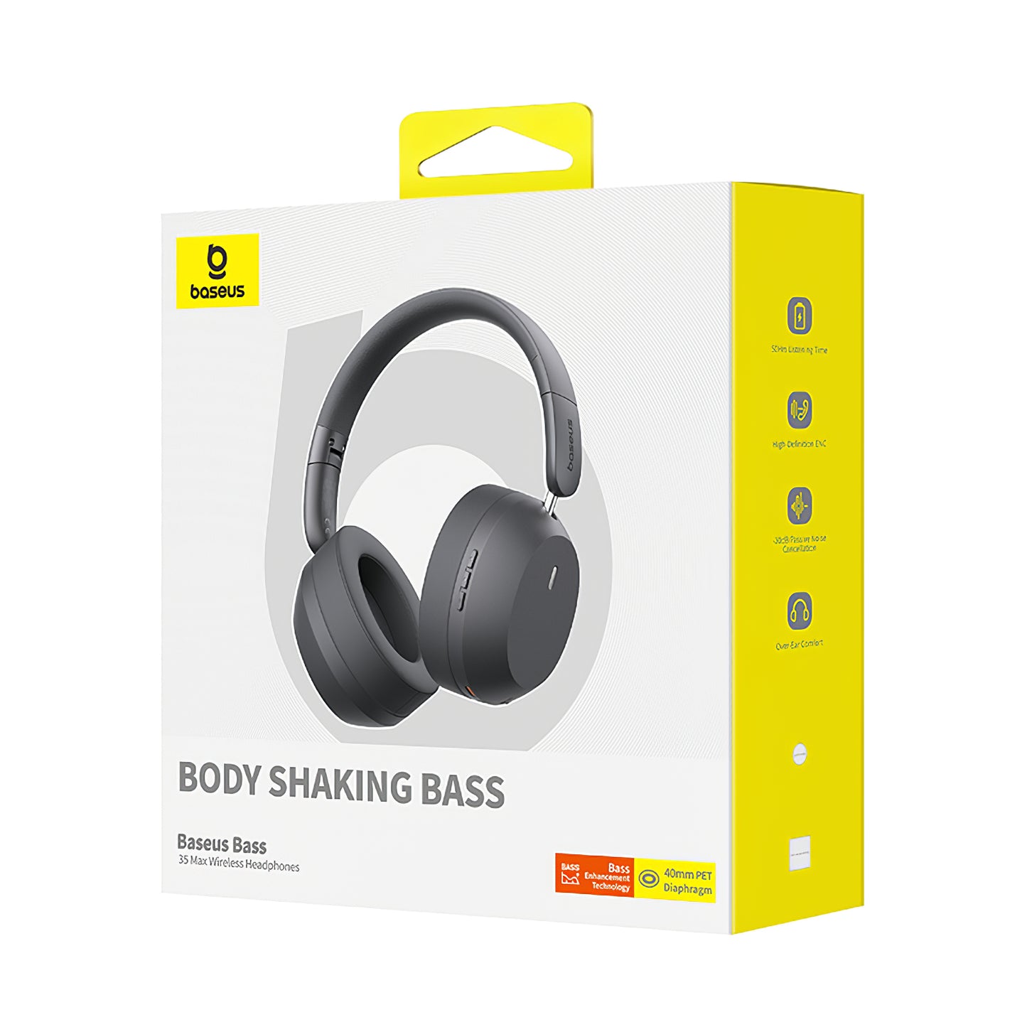Handsfree Bluetooth Baseus Bass 35 Max, A2DP, Sivi A00070800821-00